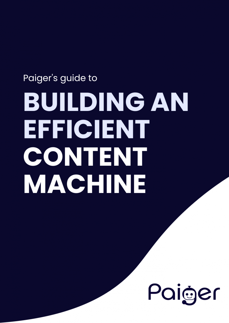 building an efficient content machine